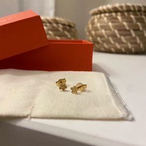 James Avery Mini Flower 14K Gold Ear Posts